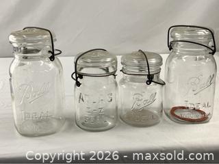 MaxSold Auction: Vintage Ball and Atlas Wire Stopper Canning Jars - Campbell (California, USA) PARTNER MANAGED Estate Sale Online Auction - Dell Avenue