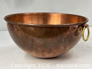 MaxSold Auction: Vintage French Heavy Copper Mixing Bowl - Campbell (California, USA) PARTNER MANAGED Estate Sale Online Auction - Dell Avenue