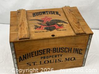 MaxSold Auction: Vintage Style Budweiser Wood Storage Box - Campbell (California, USA) PARTNER MANAGED Estate Sale Online Auction - Dell Avenue