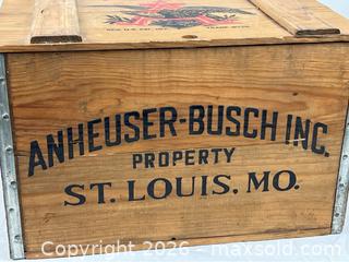 MaxSold Auction: Vintage Style Budweiser Wood Storage Box - Campbell (California, USA) PARTNER MANAGED Estate Sale Online Auction - Dell Avenue