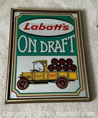 MaxSold Auction: Vintage Labatt’s on Draft Beer Advertising Mirror  - Toronto (Ontario, Canada) SELLER MANAGED Estate Sale Online Auction - Magnetic Drive