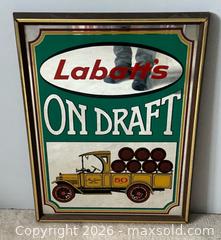MaxSold Auction: Vintage Labatt’s on Draft Beer Advertising Mirror  - Toronto (Ontario, Canada) SELLER MANAGED Estate Sale Online Auction - Magnetic Drive