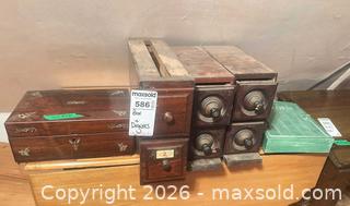 MaxSold Auction: Antique Sewing Drawers, Sewing Notion Boxes. Key Box B - Toronto (Ontario, Canada) Downsizing Online Auction - Blantyre Avenue