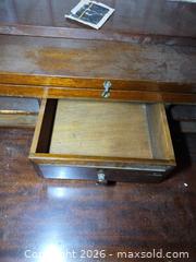 MaxSold Auction: Antique Solid Wood Secretary Desk with Drawers & Turned Legs D - Toronto (Ontario, Canada) Downsizing Online Auction - Blantyre Avenue
