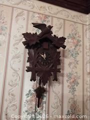 MaxSold Auction: Black Forest Traditional Cuckoo Clock, Weight-Driven Mechanical B - Toronto (Ontario, Canada) Downsizing Online Auction - Blantyre Avenue