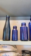 MaxSold Auction: Cobalt Blue Glass Bottles, Vases & Jugs  B - Toronto (Ontario, Canada) Downsizing Online Auction - Blantyre Avenue