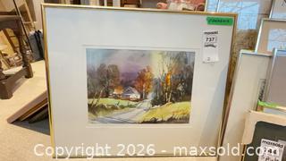 MaxSold Auction: David Armstrong Signed Watercolour Painting B - Toronto (Ontario, Canada) Downsizing Online Auction - Blantyre Avenue