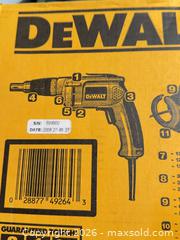 MaxSold Auction: DeWalt DW272 Drywall Screwdriver C - Toronto (Ontario, Canada) Downsizing Online Auction - Blantyre Avenue