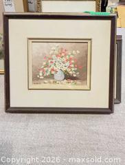 MaxSold Auction: Framed Oil Floral Painting by E. Horthy A - Toronto (Ontario, Canada) Downsizing Online Auction - Blantyre Avenue
