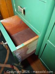 MaxSold Auction: Green Painted Wood End Table with 4 Drawers D - Toronto (Ontario, Canada) Downsizing Online Auction - Blantyre Avenue