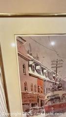MaxSold Auction: Limited Edition Framed Print - Street Trolley Scene B - Toronto (Ontario, Canada) Downsizing Online Auction - Blantyre Avenue