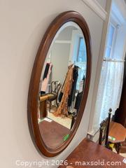 MaxSold Auction: Oval Wood Wall Mirror C - Toronto (Ontario, Canada) Downsizing Online Auction - Blantyre Avenue