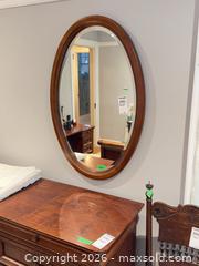 MaxSold Auction: Oval Wood Wall Mirror C - Toronto (Ontario, Canada) Downsizing Online Auction - Blantyre Avenue