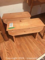 MaxSold Auction: Pair of Pine Rustic/Farmhouse Benches C - Toronto (Ontario, Canada) Downsizing Online Auction - Blantyre Avenue