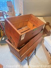 MaxSold Auction: Pair of Rustic Wooden Crates B - Toronto (Ontario, Canada) Downsizing Online Auction - Blantyre Avenue