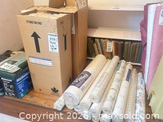 MaxSold Auction: Rolls of Floral Wallpaper B - Toronto (Ontario, Canada) Downsizing Online Auction - Blantyre Avenue