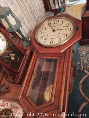 MaxSold Auction: Seth Thomas Oak Station/Schoolhouse Wall Clock B - Toronto (Ontario, Canada) Downsizing Online Auction - Blantyre Avenue