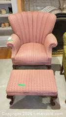 MaxSold Auction: Traditional Armchair with Ottoman C - Toronto (Ontario, Canada) Downsizing Online Auction - Blantyre Avenue