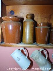 MaxSold Auction: Vintage Bourne Denby Ceramic & Glass Pitchers and Bottles B - Toronto (Ontario, Canada) Downsizing Online Auction - Blantyre Avenue