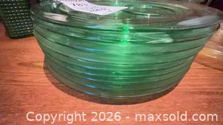 MaxSold Auction: Vintage Green Uranium Glass Assorted Plates, Goblets & Glassware B - Toronto (Ontario, Canada) Downsizing Online Auction - Blantyre Avenue