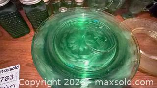 MaxSold Auction: Vintage Green Uranium Glass Assorted Plates, Goblets & Glassware B - Toronto (Ontario, Canada) Downsizing Online Auction - Blantyre Avenue