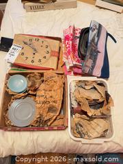 MaxSold Auction: Vintage MCM Lot: Cosmetic Pouches, Clock Radio, Stackable Cups and More B - Toronto (Ontario, Canada) Downsizing Online Auction - Blantyre Avenue