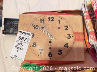 MaxSold Auction: Vintage MCM Lot: Cosmetic Pouches, Clock Radio, Stackable Cups and More B - Toronto (Ontario, Canada) Downsizing Online Auction - Blantyre Avenue