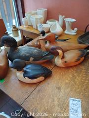 MaxSold Auction: Wood Hand-Carved Duck Decoys, Signed & Unsigned Makers B - Toronto (Ontario, Canada) Downsizing Online Auction - Blantyre Avenue