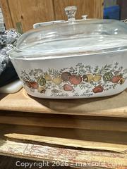 MaxSold Auction: CorningWare Vegetable Print Casserole & Baking Dish Set (8–12 pcs) - Round Rock (Texas, USA) SELLER MANAGED Estate Sale Online Auction - Gattis School Road
