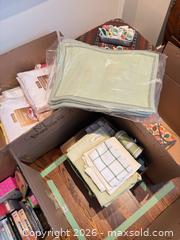 MaxSold Auction: Assorted Tablecloths/ Tea towels/ Placemats/Coasters Sets - Toronto (Ontario, Canada) SELLER MANAGED Downsizing Online Auction - Joicey Boulevard