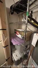 MaxSold Auction: Chrome Metal 5-Tier Wire Shelving Unit - Toronto (Ontario, Canada) SELLER MANAGED Downsizing Online Auction - Joicey Boulevard