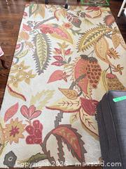 MaxSold Auction:  Floral Botanical Area Rug - Toronto (Ontario, Canada) SELLER MANAGED Downsizing Online Auction - Joicey Boulevard