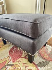 MaxSold Auction: Gray Fabric Ottoman  - Toronto (Ontario, Canada) SELLER MANAGED Downsizing Online Auction - Joicey Blvd 