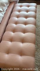 MaxSold Auction: Pink Faux Leather Tufted Storage Bench  - Toronto (Ontario, Canada) SELLER MANAGED Downsizing Online Auction - Joicey Boulevard