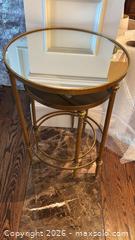 MaxSold Auction: Round Glass-Top Side Tables  - Toronto (Ontario, Canada) SELLER MANAGED Downsizing Online Auction - Joicey Blvd 