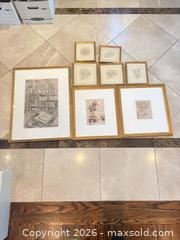 MaxSold Auction: Set of 8 Gold Framed Wall Art Prints, Restoration Hardware - Toronto (Ontario, Canada) SELLER MANAGED Downsizing Online Auction - Joicey Boulevard