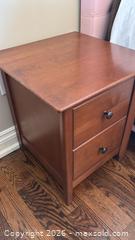 MaxSold Auction: Solid Wood Transitional Nightstand with 2 Drawers, Brown - Toronto (Ontario, Canada) SELLER MANAGED Downsizing Online Auction - Joicey Boulevard