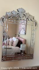MaxSold Auction: Venetian Etched Decorative Wall Mirror - Toronto (Ontario, Canada) SELLER MANAGED Downsizing Online Auction - Joicey Blvd 