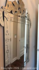 MaxSold Auction: Venetian Etched Glass Wall Mirror - Toronto (Ontario, Canada) SELLER MANAGED Downsizing Online Auction - Joicey Blvd 