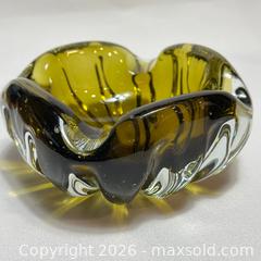 MaxSold Auction: 1970s Czech Chribska Art Glass Ashtray Bowl - Richmond (British Columbia, Canada) SELLER MANAGED Moving Online Auction - Gollner Avenue (CONDO)