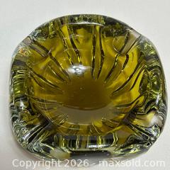 MaxSold Auction: 1970s Czech Chribska Art Glass Ashtray Bowl - Richmond (British Columbia, Canada) SELLER MANAGED Moving Online Auction - Gollner Avenue (CONDO)