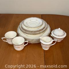 MaxSold Auction: MIKASA Romantic Garden CAP03 - Plates & Bowls + Dessert Set - Bone China Made in Japan - Richmond (British Columbia, Canada) SELLER MANAGED Moving Online Auction - Gollner Avenue (CONDO)