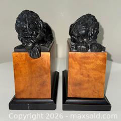 MaxSold Auction: Sleeping Lions Regency Style Bookends - Set of 2 - Richmond (British Columbia, Canada) SELLER MANAGED Moving Online Auction - Gollner Avenue (CONDO)