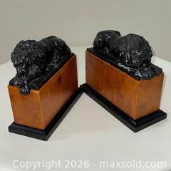 MaxSold Auction: Sleeping Lions Regency Style Bookends - Set of 2 - Richmond (British Columbia, Canada) SELLER MANAGED Moving Online Auction - Gollner Avenue (CONDO)