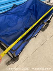 MaxSold Auction: Collapsible Folding Utility Wagon with Handle – Blue Fabric, All-Terrain Wheels - Vancouver (British Columbia, Canada) SELLER MANAGED Reseller Online Auction - E 7th Avenue (STORAGE)