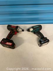 MaxSold Auction: Lot of 2 Cordless Impact Drivers – Makita 12V & Hyper Tough 20V w/Batteries - Vancouver (British Columbia, Canada) SELLER MANAGED Reseller Online Auction - E 7th Avenue (STORAGE)