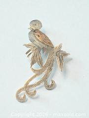 MaxSold Auction: 10k Rose Gold and .900 Silver Bird of Paradise Brooch - Esquimalt (British Columbia, Canada) PARTNER MANAGED Reseller Online Auction -  Lampson Street