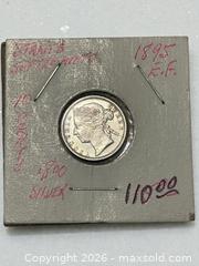 MaxSold Auction: .800 Silver 1895 Straits Settlements 10-cent Coin - Esquimalt (British Columbia, Canada) PARTNER MANAGED Reseller Online Auction -  Lampson Street