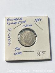 MaxSold Auction: .800 Silver Chinese Coins - Esquimalt (British Columbia, Canada) PARTNER MANAGED Reseller Online Auction -  Lampson Street