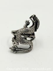 MaxSold Auction: 925 Sterling Silver Dragon Ring Size 10 - Esquimalt (British Columbia, Canada) PARTNER MANAGED Reseller Online Auction -  Lampson Street